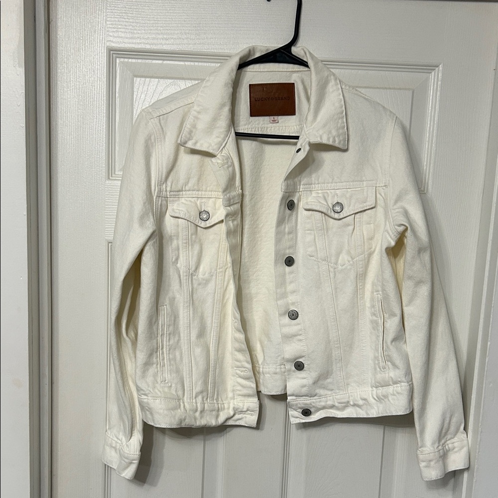 Lucky Brand White Jean Jacket